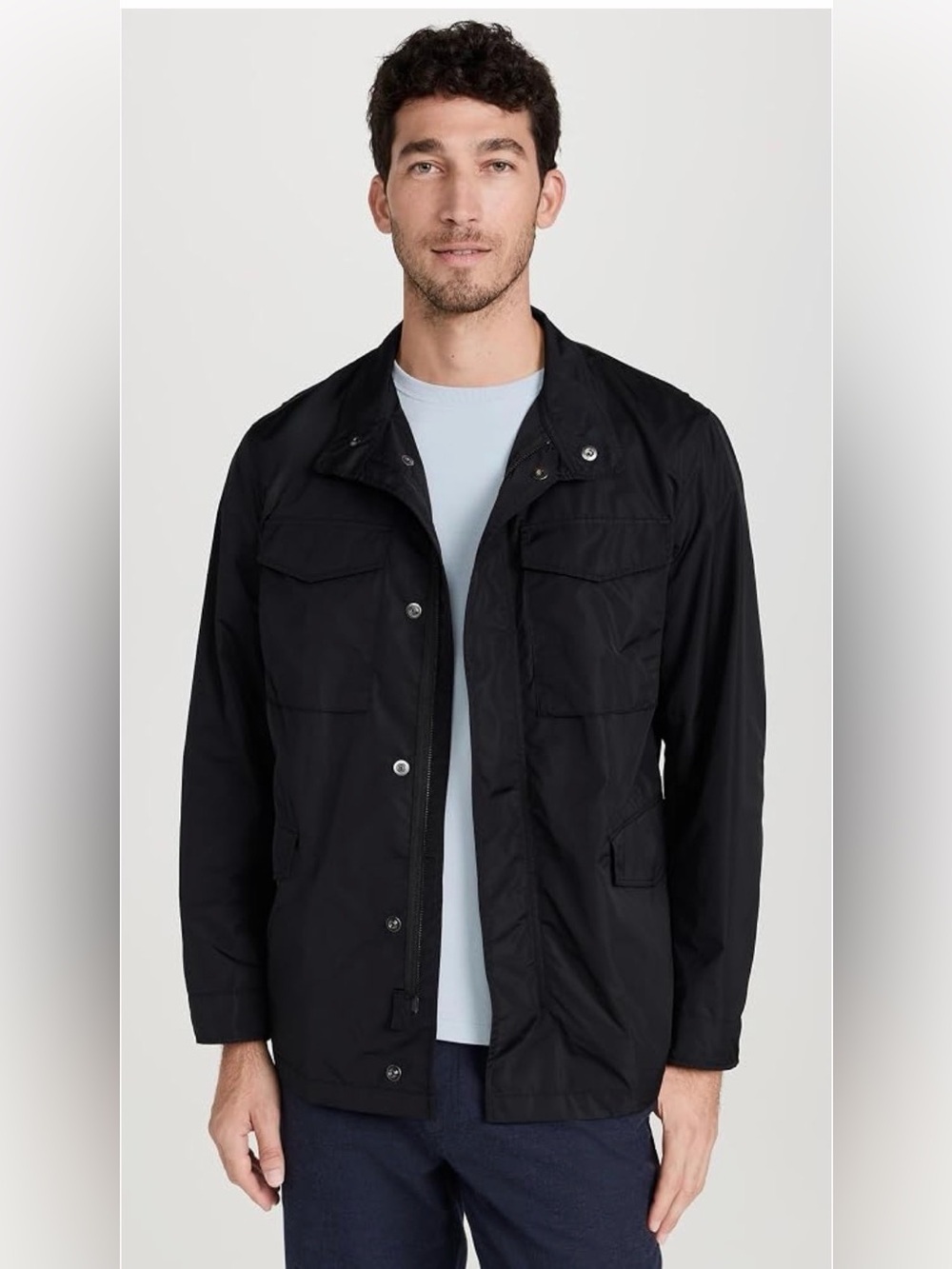 Theory Men's Dark Navy Military Field Jacket